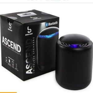 Ascend Bluetooth LED Wireless Rechargeable Black Speaker
